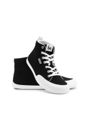 Unisex kotníkové barefoot tenisky Be Lenka Rebound High Top - Black White