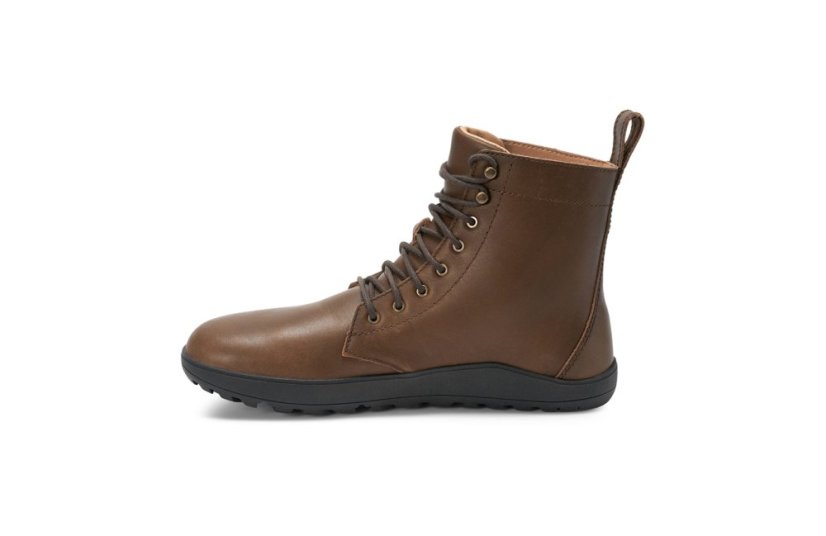 VÝPRODEJ Dámské kožené barefoot kotníkové boty Xero Shoes Breckenridge - Hnědá - Velikost: 37