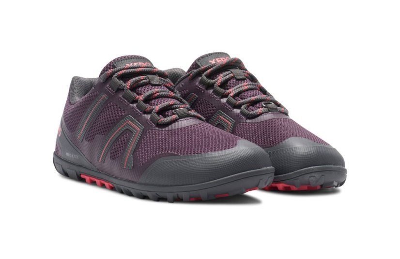 Dámské voděodolné trailové barefoot boty Xero Shoes Mesa Trail WP - Plum Perfect/Sunset Coral - Velikost: 41,5