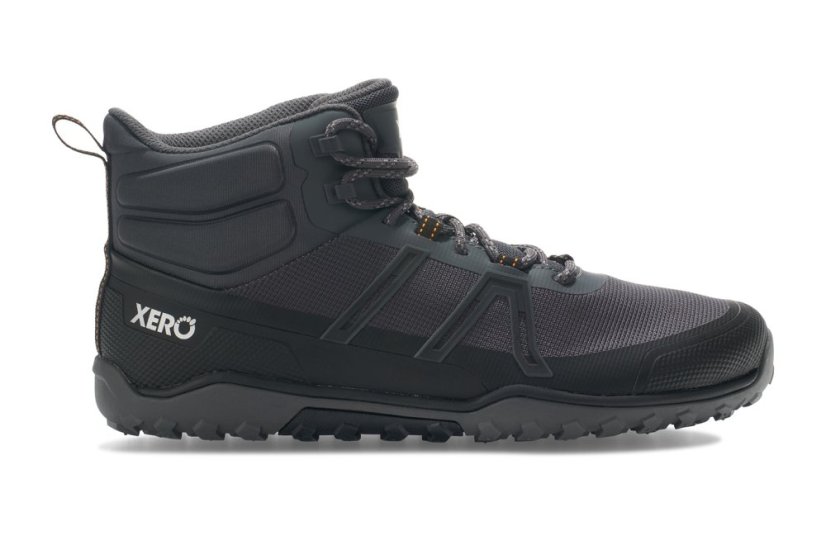 VÝPRODEJ Pánské turistické barefoot boty Xero Shoes Scrambler Trail Mid - Aspahlt Black