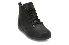 VÝPRODEJ Pánské kožené barefoot kotníkové boty Xero Shoes Denver Leather - Lined Black