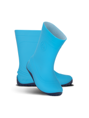 Dětské barefoot gumáky Be Lenka Pudds - Aqua Blue
