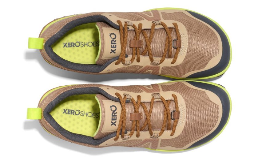 VÝPRODEJ Pánské trailové barefoot boty Xero Shoes Scrambler Low EV - Dark Irish Cream