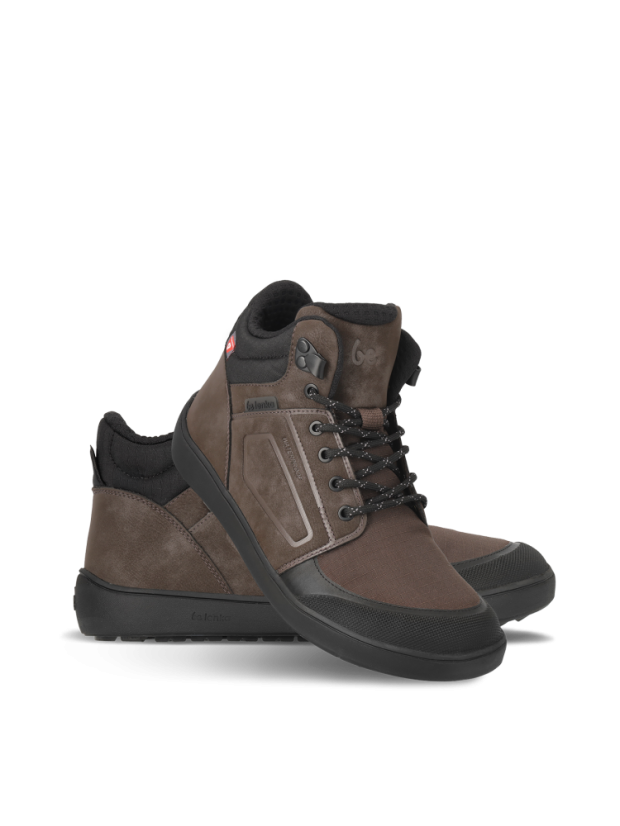 DOPRODEJ Unisex zimní barefoot boty Be Lenka ArcticEdge - Dark Brown