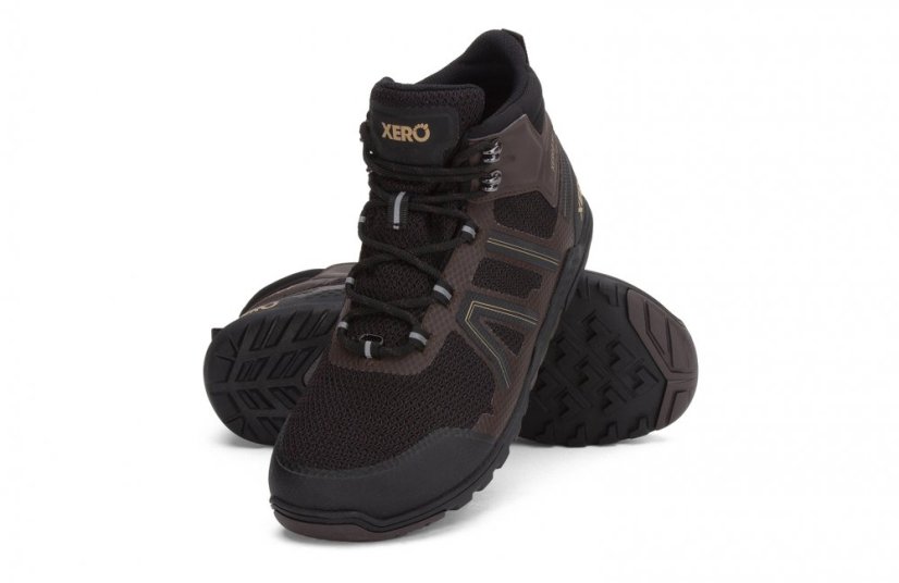 XERO Xcursion Fusion – Pánské turistické barefoot boty s membránou - Barva: Black Titanium, Velikost: 40