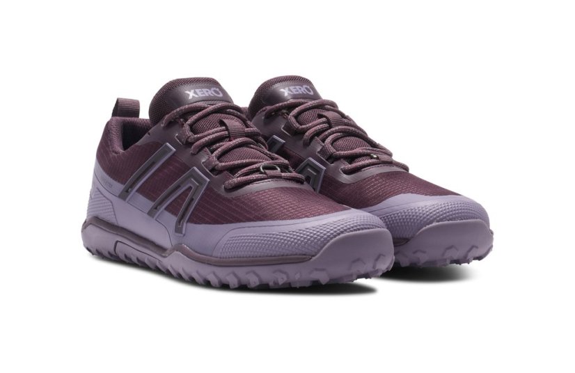 Dámské voděodolné turistické barefoot boty Xero Shoes Scrambler Trail Low WP - Plum Perfect Sage Purple - Barva: Plum Perfect Sage Purpe, Velikost: 42
