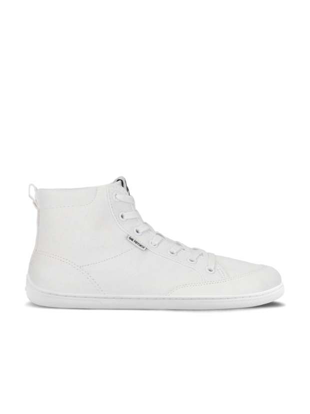 Unisex kotníkové barefoot tenisky Be Lenka Rebound High Top - White