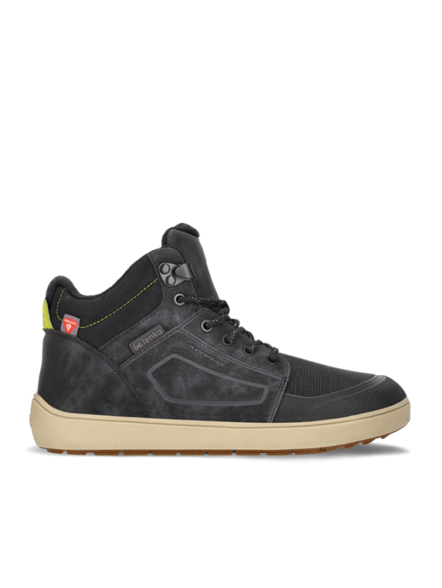 DOPRODEJ Unisex zimní barefoot boty Be Lenka ArcticEdge - Charcoal Black - Barva: Charcoal Black, Velikost: 38
