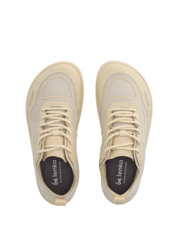 Unisex sportovní barefoot tenisky Be Lenka Velocity - Beige - Barva: Beige Velocity, Velikost: 38