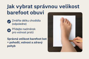 🦶 Jak vybrat správnou velikost barefoot obuvi
