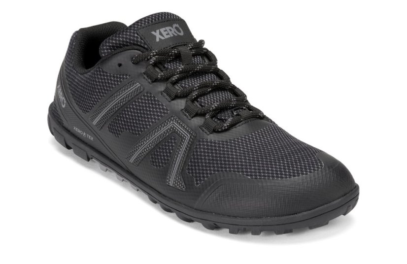 Pánské voděodolné trailové barefoot boty Xero Shoes Mesa Trail WP - Black - Barva: Black Mesa Trail WP Men, Velikost: 44,5