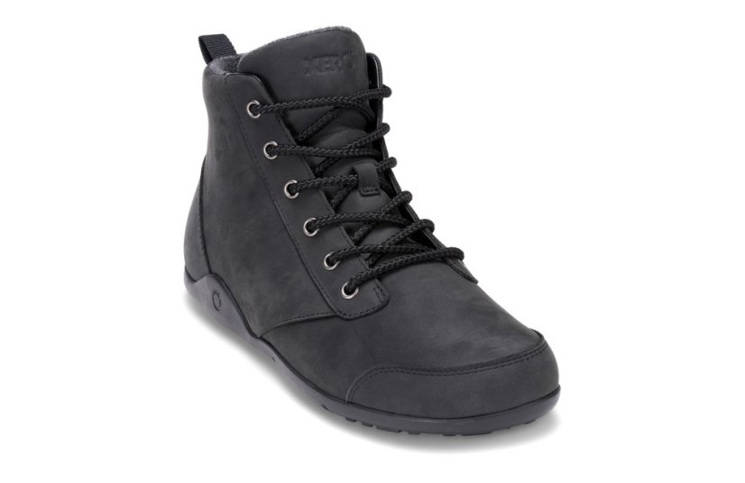 VÝPRODEJ Pánské zateplené kožené barefoot kotníkové boty Xero Shoes Denver - Barva: Black Denver Leather, Velikost: 46
