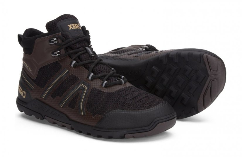 XERO Xcursion Fusion – Pánské turistické barefoot boty s membránou - Barva: Black Titanium, Velikost: 40