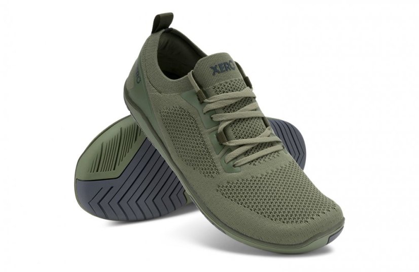 XERO Nexus Knit MEN - pánské sportovní barefoot tenisky pro volný čas - Barva: OLIVE (Nexus), Velikost: 40