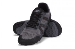 Pánské trailové barefoot boty Xero Shoes Mesa Trail II - Steel Gray/Orange