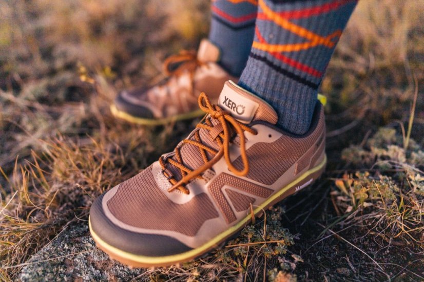 VÝPRODEJ Dámské trailové barefoot boty Xero Shoes Scrambler Low EV - Barva: Irish Cream, Velikost: 42