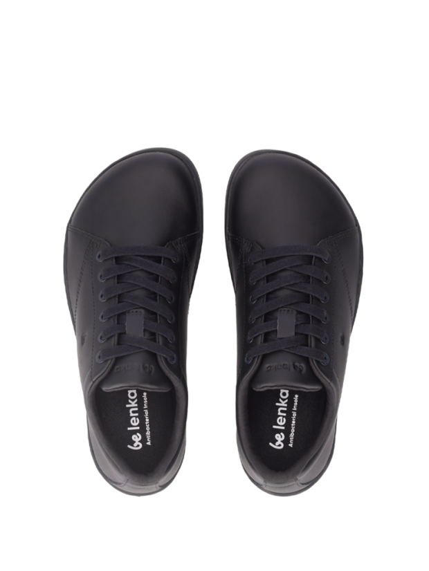 Unisex kožené barefoot tenisky Be Lenka Core - Black - Barva: Black Core, Velikost: 39