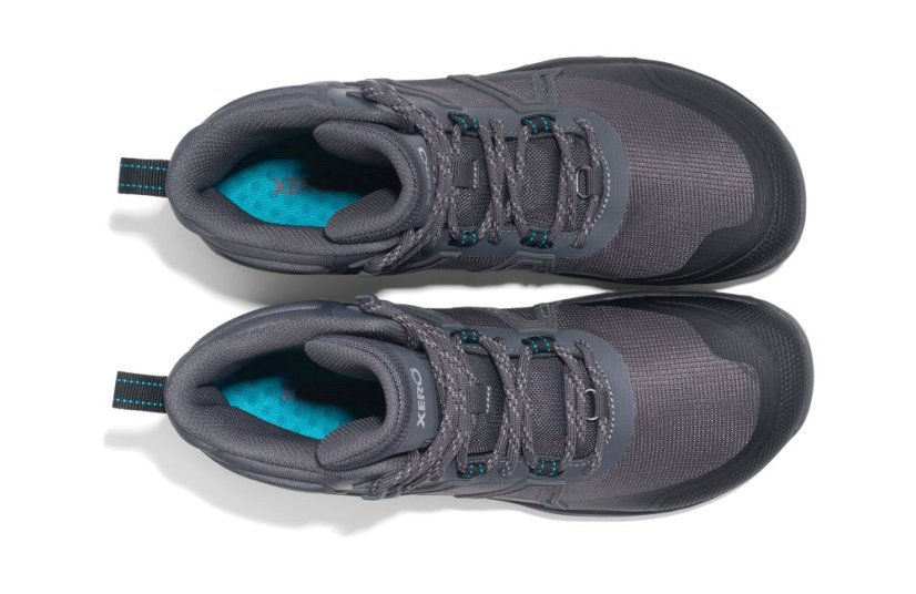 VÝPRODEJ Dámské turistické barefoot boty Xero Shoes Scrambler Trail Mid - Asphalt Black