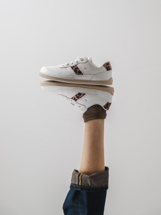 Unisex kožené barefoot tenisky Be Lenka Cellestia - White Leopard - Barva: White Leopard Cellestia, Velikost: 37