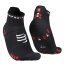 COMPRESSPORT Běžecké ponožky  PRS V4.0 RUN LOW - Černá/červená - Velikost: T1