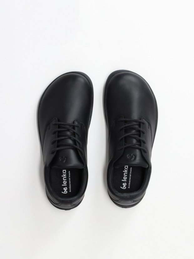 Unisex kožené barefoot tenisky Be Lenka Cityscape - All Black - Barva: All Black Cityscape, Velikost: 40