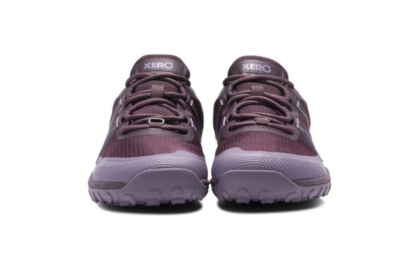 Dámské voděodolné turistické barefoot boty Xero Shoes Scrambler Trail Low WP - Plum Perfect Sage Purple - Barva: Plum Perfect Sage Purpe, Velikost: 42