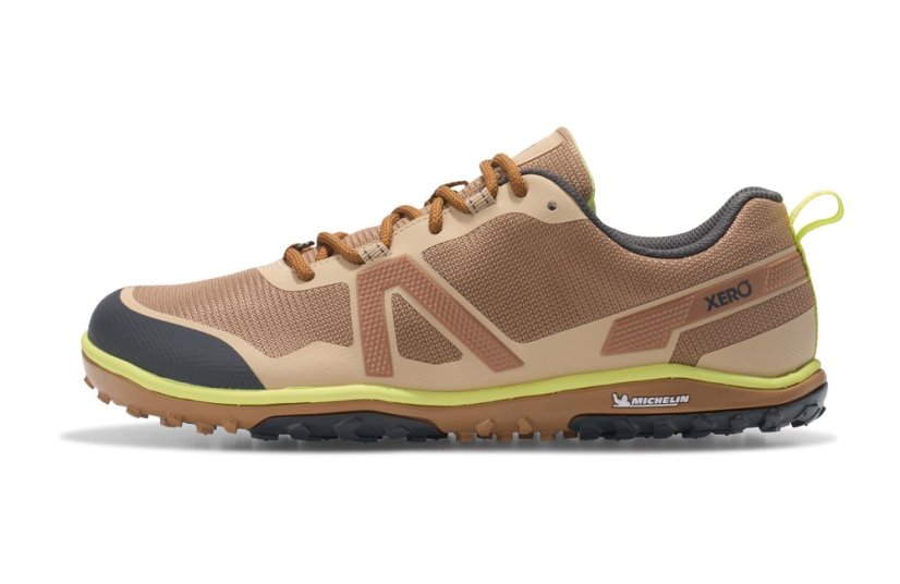 VÝPRODEJ Pánské trailové barefoot boty Xero Shoes Scrambler Low EV - Dark Irish Cream
