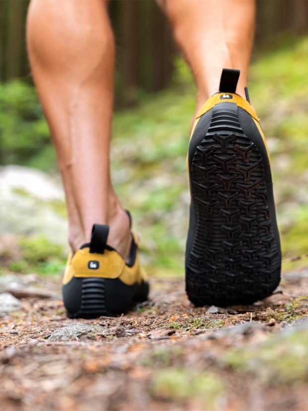 Unisex turistické barefoot boty Be Lenka TrailWalker 3.0 - Yellow - Barva: Yellow TrailWalker 3.0, Velikost: 43