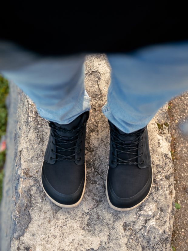 DOPRODEJ Unisex zimní barefoot boty Be Lenka ArcticEdge - Charcoal Black - Barva: Charcoal Black, Velikost: 38