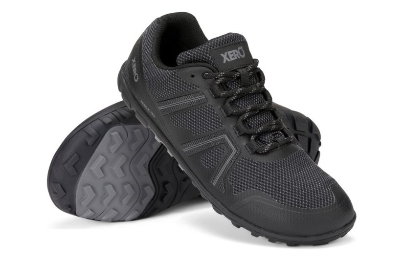 Pánské voděodolné trailové barefoot boty Xero Shoes Mesa Trail WP - Black - Barva: Black Mesa Trail WP Men, Velikost: 44,5