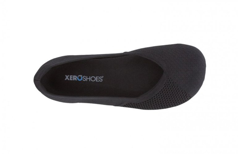XERO Phoenix Knit - dámské barefoot baleríny - Barva: Černá, Velikost: 39