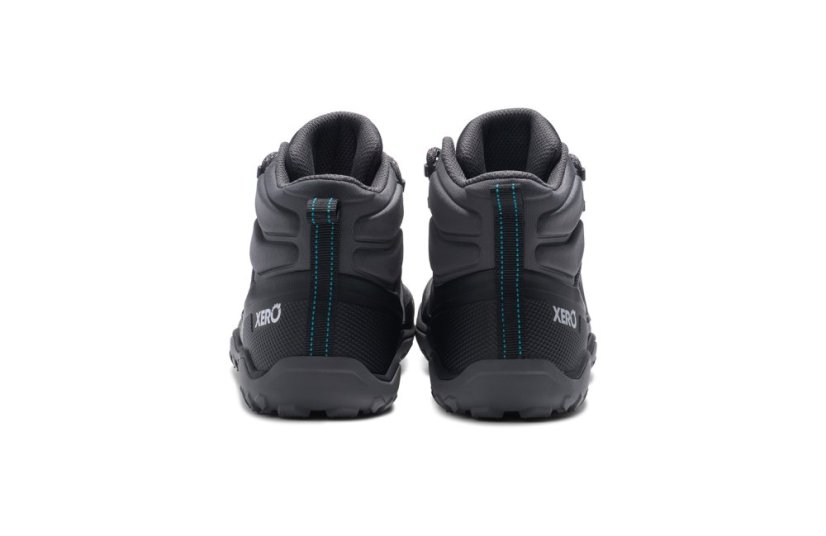 VÝPRODEJ Dámské turistické barefoot boty Xero Shoes Scrambler Trail Mid - Asphalt Black