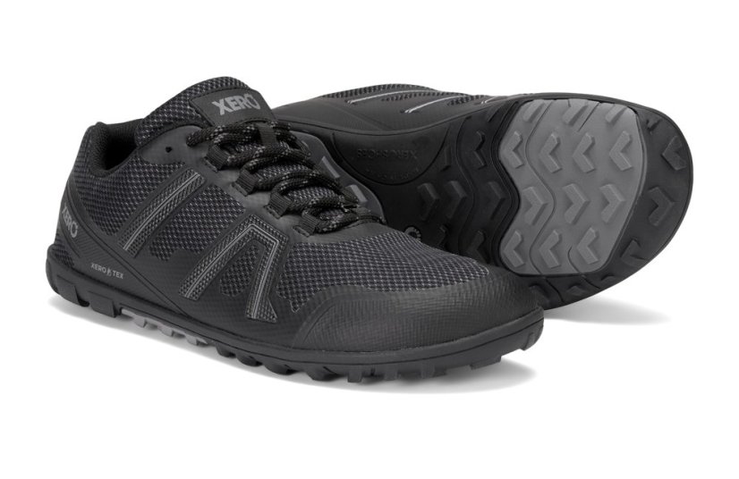 Pánské voděodolné trailové barefoot boty Xero Shoes Mesa Trail WP - Black - Barva: Black Mesa Trail WP Men, Velikost: 44,5