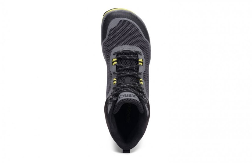 XERO Scrambler Mid MEN - pánská turistická barefoot obuv s podrážkou Michelin Fiberlite - Barva: Steel Grey Sulfur, Velikost: 44