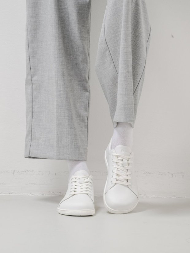 Unisex kožené barefoot tenisky Be Lenka Core - All White - Barva: All White Core, Velikost: 38