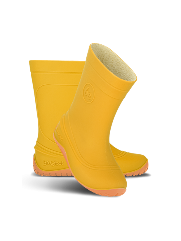 Dětské barefoot gumáky Be Lenka Pudds - Yellow - Barva: Yellow Pudds, Velikost: 31