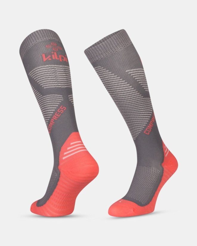 Unisex kompresní podkolenky Kilpi Compress-U - Růžová - Barva: Růžová COMPRESS, Velikost: 39
