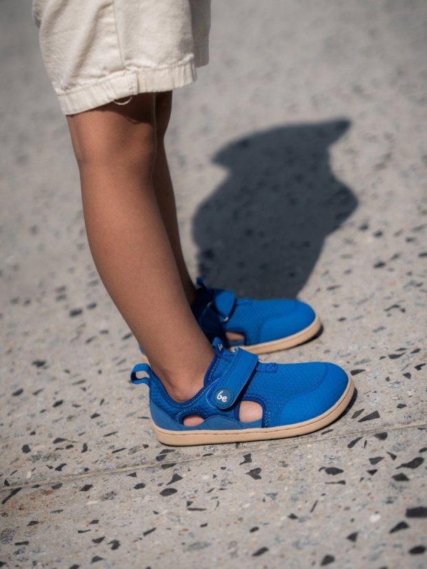 Dětské barefoot sandály Be Lenka Zest - Blue - Barva: Blue Zest, Velikost: 24
