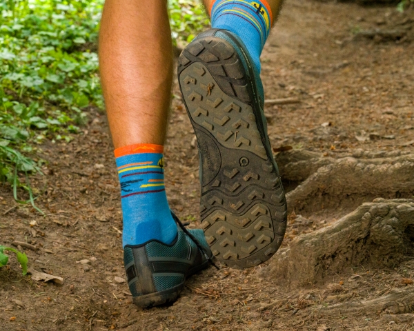 VÝPRODEJ Dámské voděodolné trailové barefoot boty Xero Shoes Mesa Trail WP - Barva: Grisaille Black, Velikost: 42