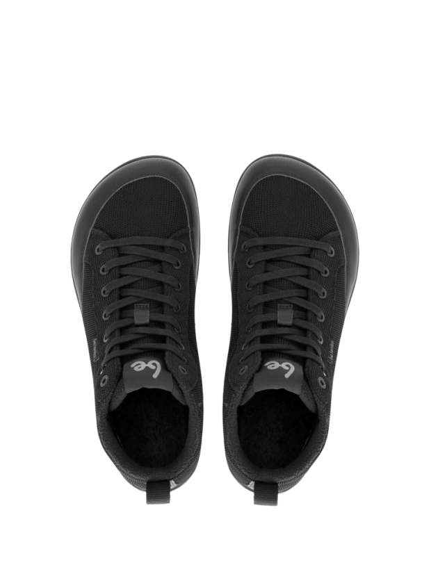 Unisex zateplené barefoot tenisky Be Lenka Rebound Thermo - All Black - Barva: All Black Thermo, Velikost: 36