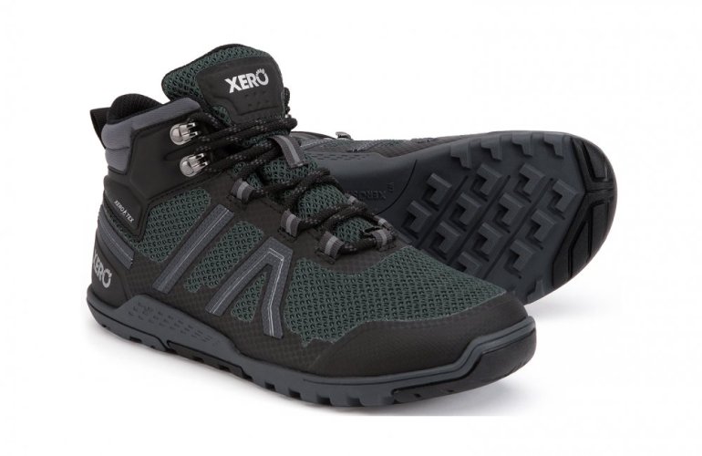 XERO Xcursion Fusion WOMAN– Dámské turistické barefoot boty s membránou - Barva: Black Titanium W, Velikost: 40