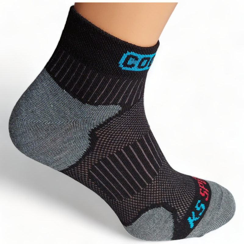 KS CoolMax - chladivé běžecké ponožky - Barva: Černá, Velikost: 39-41