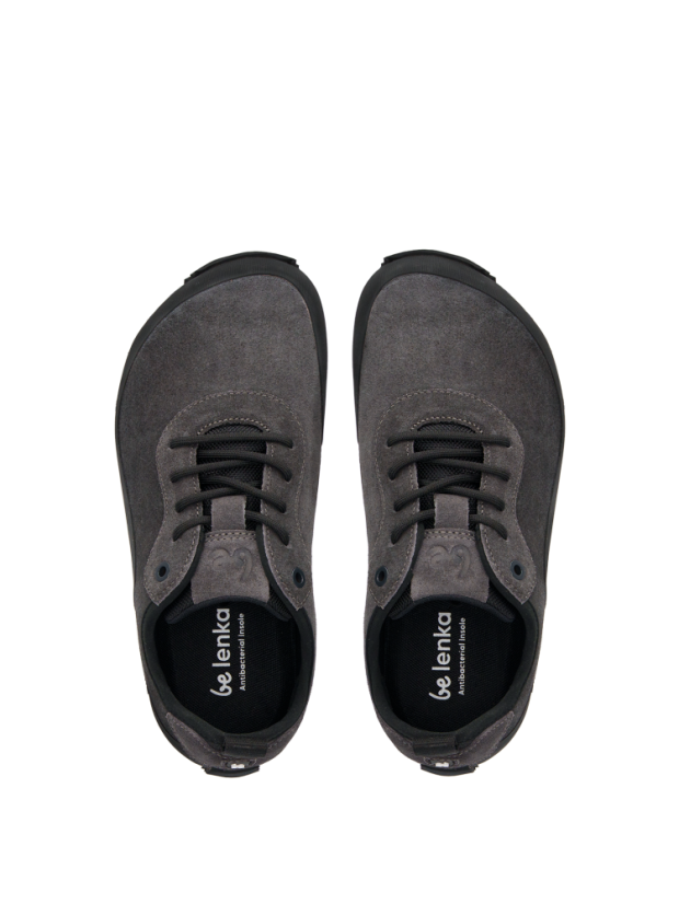 Unisex turistické barefoot boty Be Lenka TrailWalker 3.0 - Dark Grey - Barva: Dark Grey TrailWalker 3.0, Velikost: 46