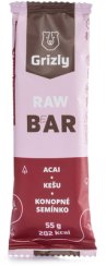 GRIZLY RAW Bar acai-kešu-konopné semínko 55 g