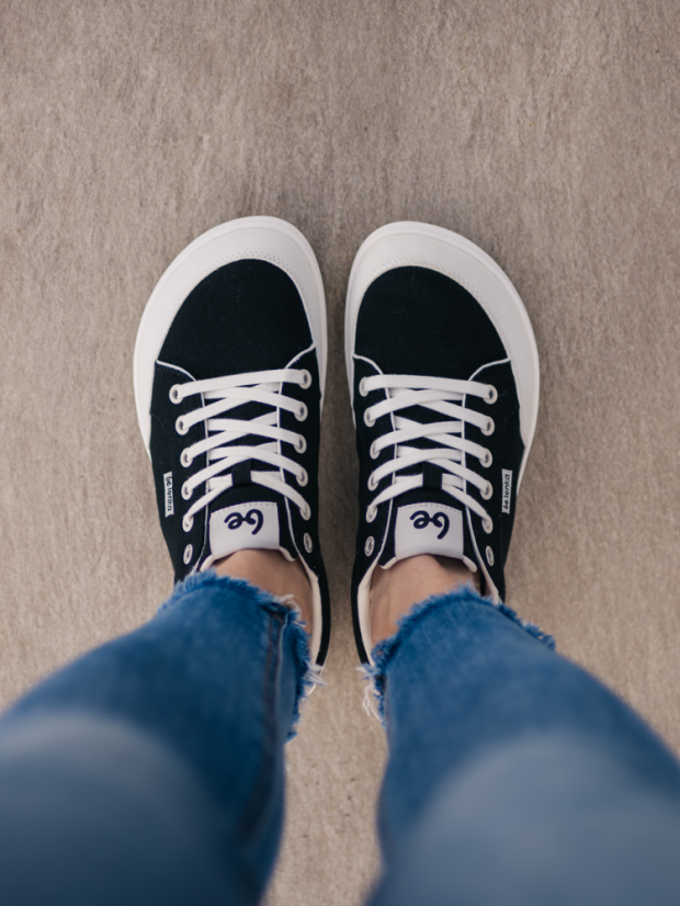 Unisex barefoot tenisky Be Lenka Rebound - Black White - Barva: Black White Rebound, Velikost: 38