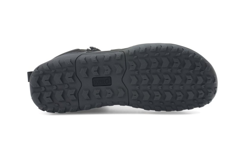 Dámské voděodolné turistické barefoot boty Xero Shoes Scrambler Trail Mid WP - Black Asphalt
