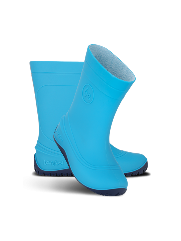 Dětské barefoot gumáky Be Lenka Pudds - Aqua Blue - Barva: Aqua Blue, Velikost: 22