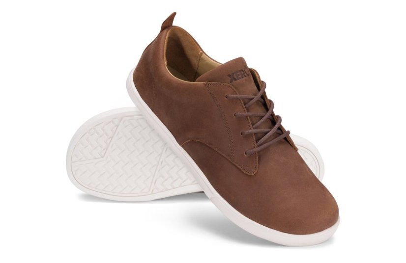 Pánské městské barefoot boty Xero Shoes Glenn - Brown - Velikost: 41
