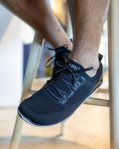 XERO Nexus Knit MEN - pánské sportovní barefoot tenisky pro volný čas - Barva: Černá, Velikost: 42,5