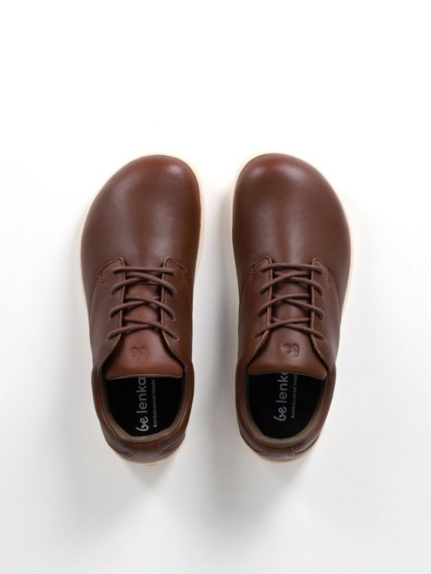 Unisex kožené barefoot tenisky Be Lenka Cityscape - Dark Brown - Barva: Dark brown Cityscape, Velikost: 43
